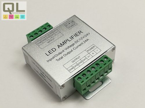 jelerősítő LED szalaghoz 12V-24V 3x8A 12VDC (288W) RFRGBWAP4-4CHJM