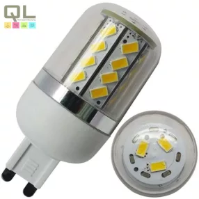   3,5W LED Fényforrás meleg fehér 90-265VAC G9 270° 310lm 3000K
