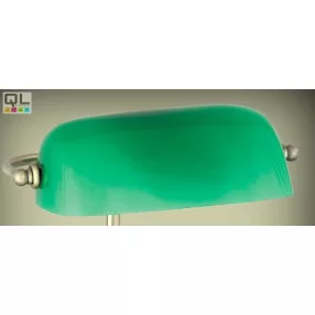 Landlite Banklámpa búra, zöld 22,5cm TL-609