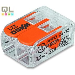 WAGO vezeték összekötő, oldható karos 221-412