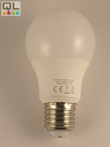 10W körte alakú LED Fényforrás meleg fehér 220-240V E27 180° 806lm 2700K 15000h - !!!A termék értékesítése megszűnt!!!