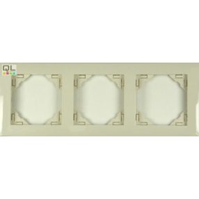 EFAPEL 90930_TMF BASE Hármas keret, elefántcsont