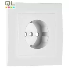   EFAPEL 90902_TBR Fedlap kerettel Schuko csatlakozóaljzathoz fehér