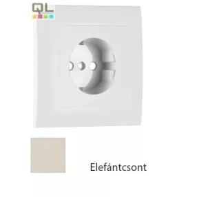   EFAPEL 90902_TMF Fedlap kerettel Schuko csatlakozóaljzathoz elefántcsont