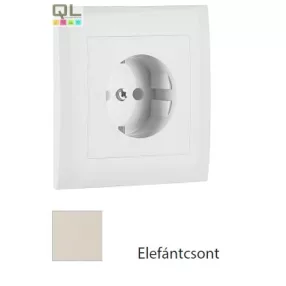   EFAPEL 90903_TMF Fedlap kerettel Schuko csatlakozóaljzathoz, gyerekzáras elefántcsont