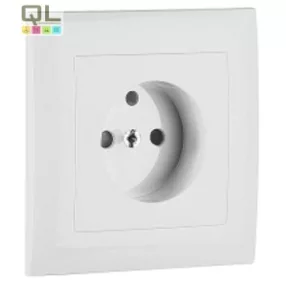   EFAPEL 90904_TBR Fedlap kerettel francia csatlakozóaljzathoz fehér