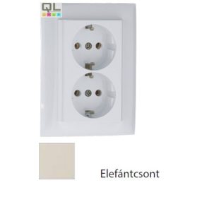 EFAPEL 90331_CMF dupla dugalj, elefántcsont