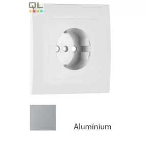   EFAPEL 90902_TAL Fedlap kerettel Schuko csatlakozóaljzathoz alumínium