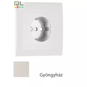   EFAPEL 90902_TPE Fedlap kerettel Schuko csatlakozóaljzathoz gyöngyház