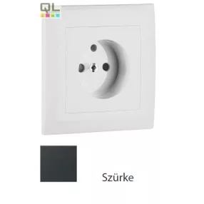   EFAPEL 90904_TIS Fedlap kerettel francia csatlakozóaljzathoz szürke