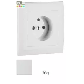   EFAPEL 90904_TGE Fedlap kerettel francia csatlakozóaljzathoz jég