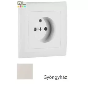   EFAPEL 90904_TPE Fedlap kerettel francia csatlakozóaljzathoz gyöngyház