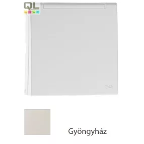   EFAPEL 90634_TPE Gyerekzáras Fedlap SCHUKO aljzat IP44, gyöngyház