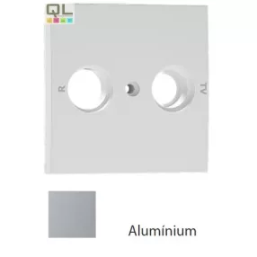 EFAPEL 90685_TAL Fedlap R+TV csatlakozóhoz, alumínium