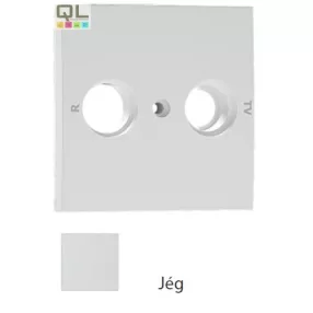 EFAPEL 90685_TGE Fedlap R+TV csatlakozóhoz, jég