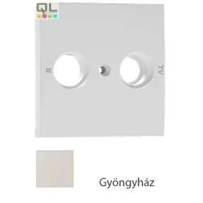 EFAPEL 90685_TPE Fedlap R+TV csatlakozó, gyöngyház