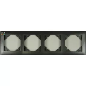 EFAPEL 90940_TIS AQUARELLA Négyes keret, szürke