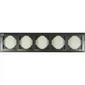 EFAPEL 90950_TIS AQUARELLA Ötös keret, szürke