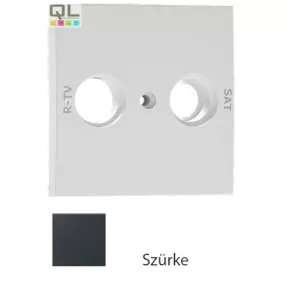 EFAPEL 90686_TIS Fedlap R-TV/SAT csatlakozóhoz, szürke