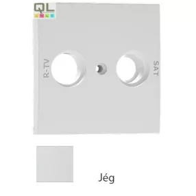EFAPEL 90686_TGE Fedlap R-TV/SAT csatlakozóhoz, jég