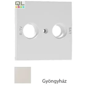 EFAPEL 90686_TPE Fedlap R-TV/SAT csatlakozó, gyöngyház