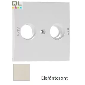   EFAPEL 90687_TMF Fedlap R+TV/DAT csatlakozóhoz elefántcsont