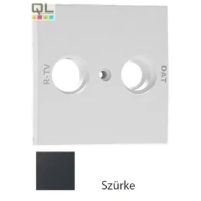 EFAPEL 90687_TIS Fedlap R+TV/DAT csatlakozóhoz szürke