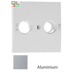 EFAPEL 90687_TAL Fedlap R+TV/DAT csatlakozóhoz alumínium