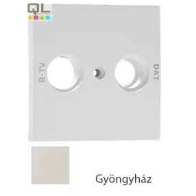 EFAPEL 90687_TPE Fedlap R+TV/DAT csatlakozóhoz gyöngyház