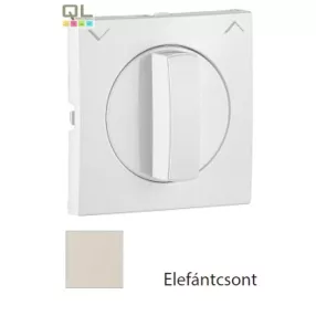   EFAPEL 90761_TMF Fedlap forgócsapos nyomógombhoz, fel/le jellel elefántcsont