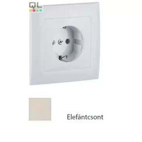 EFAPEL 90138_CMF komplett gyerekzáras dugalj, elefántcsont