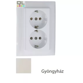 EFAPEL 90331_CPE dupla dugalj, gyöngyház