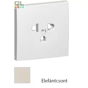   EFAPEL 90841_TMF Fedlap csatlakozóaljzathoz EURO-USA típus elefántcsont