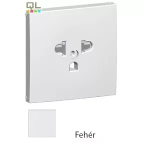   EFAPEL 90842_TBR Fedlap csatlakozóaljzathoz, gyerekzáras EURO-USA_Típus fehér