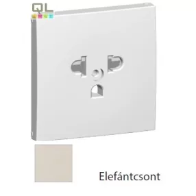   EFAPEL 90842_TMF Fedlap csatlakozóaljzathoz, gyerekzáras EURO-USA_Típus elefántcsont