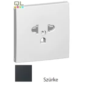   EFAPEL 90842_TIS Fedlap csatlakozóaljzathoz, gyerekzáras EURO-USA_Típus szürke