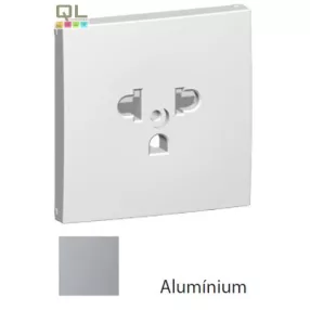   EFAPEL 90842_TAL Fedlap csatlakozóaljzathoz, gyerekzáras EURO-USA_Típus alumínium