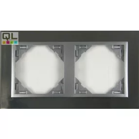 EFAPEL 90920_TIA METALLO Kettes keret, inox/alumínium