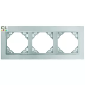 EFAPEL 90930_TTP METALLO Hármas keret, titán/gyöngyház