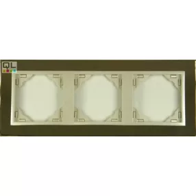 EFAPEL 90930_TOP METALLO Hármas keret, arany/gyöngyház