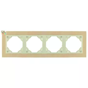 EFAPEL 90940_TFP ARBORE Négyes keret, bükk/gyöngyház