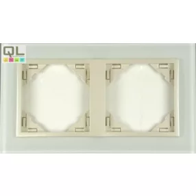 EFAPEL 90920_TCP Crystal Kettes keret, kristály/gyöngyház