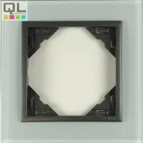 EFAPEL 90910_TCS Crystal Egyes keret, kristály/szürke