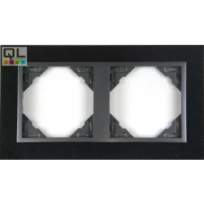 EFAPEL 90920_TGS PETRA Kettes keret, gránit/szürke