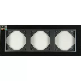 EFAPEL 90930_TGS PETRA Hármas keret, gránit/szürke