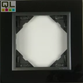 EFAPEL 90910_TQS METALLO Egyes keret, nikkel/szürke