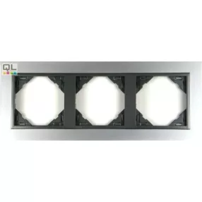 EFAPEL 90930_TUS METALLO Hármas keret, alumínium/szürke