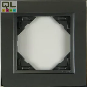 EFAPEL 90910_TRS METALLO Egyes keret, króm/szürke