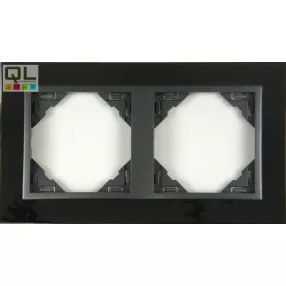 EFAPEL 90920_TQS METALLO Kettes keret, nikkel/szürke