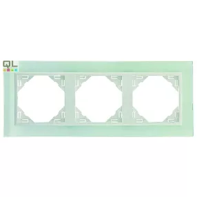 EFAPEL 90930_TCG Crystal Hármas keret, kristály/jég